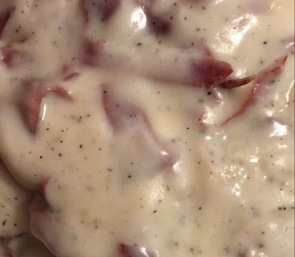 Creamed Chipped Beef On Toast